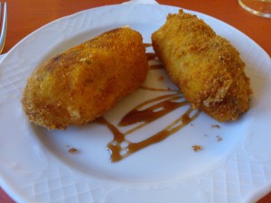 Potato Croquettes served with a Balsamic-Honey Reduction