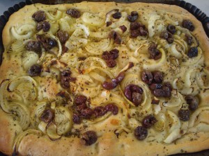 Olive, Onion & Rosemary Focaccia