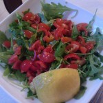 Rocket Salad with Cherry Tomatoes  Parmesan Cheese