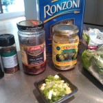 Mise en place for the pasta