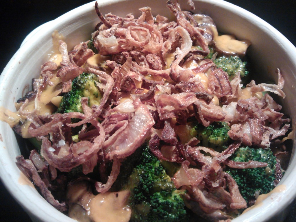 Food & Wine's 'Baked Broccoli and Mushrooms with Crispy Shallots'