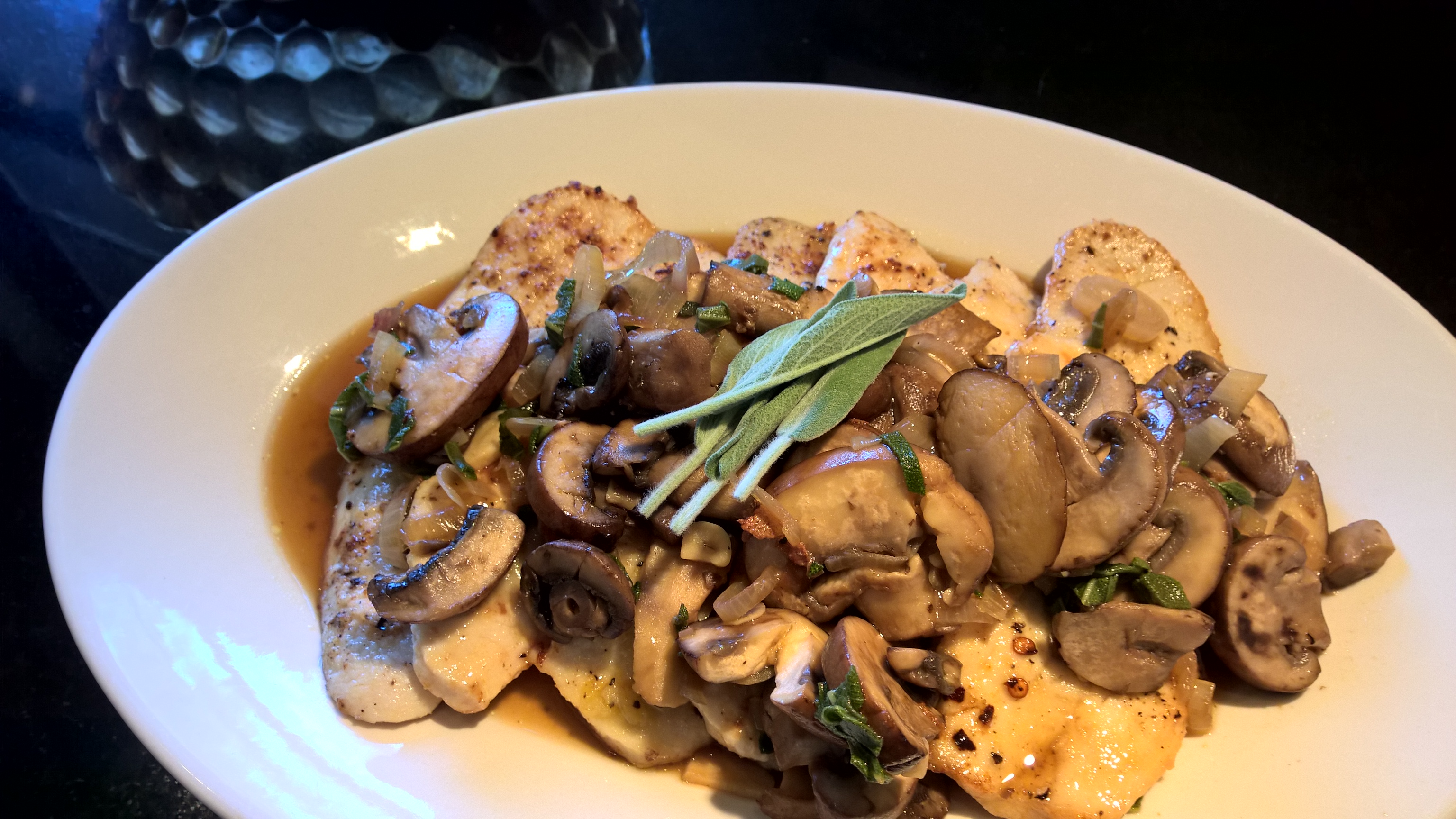 Turkey Marsala with Mushrooms & Sage | Around Anna's Table