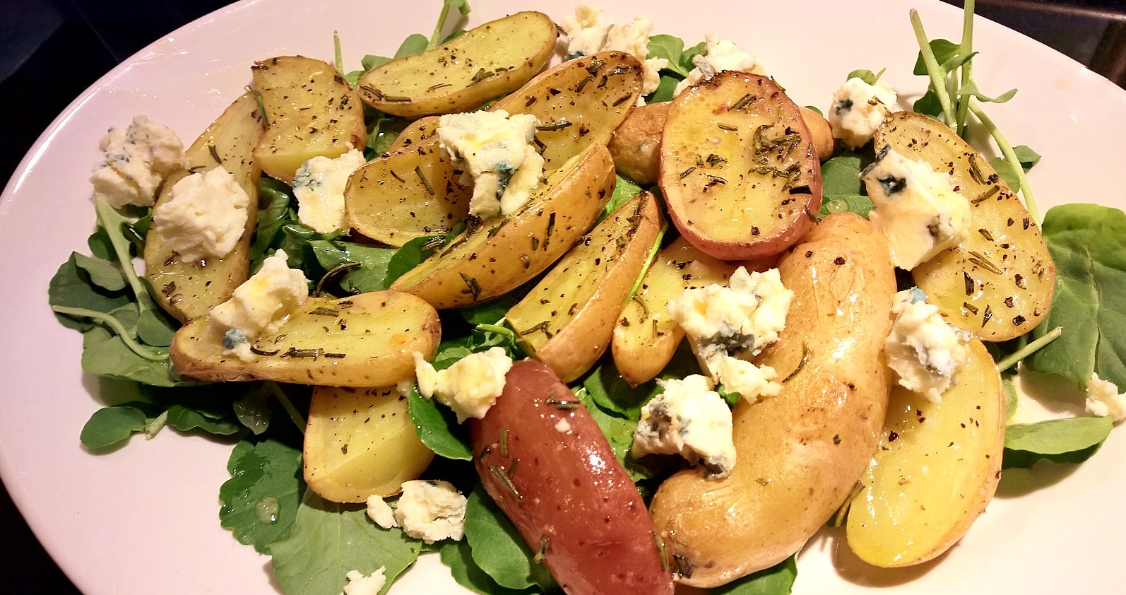 Fingerling Potato, Roquefort & Watercress Salad