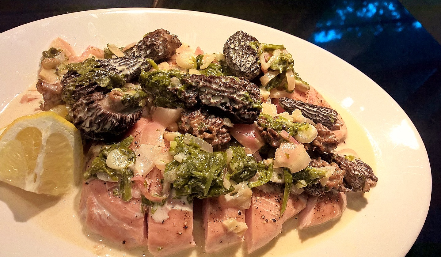 Turkey with Morels and Sorrel