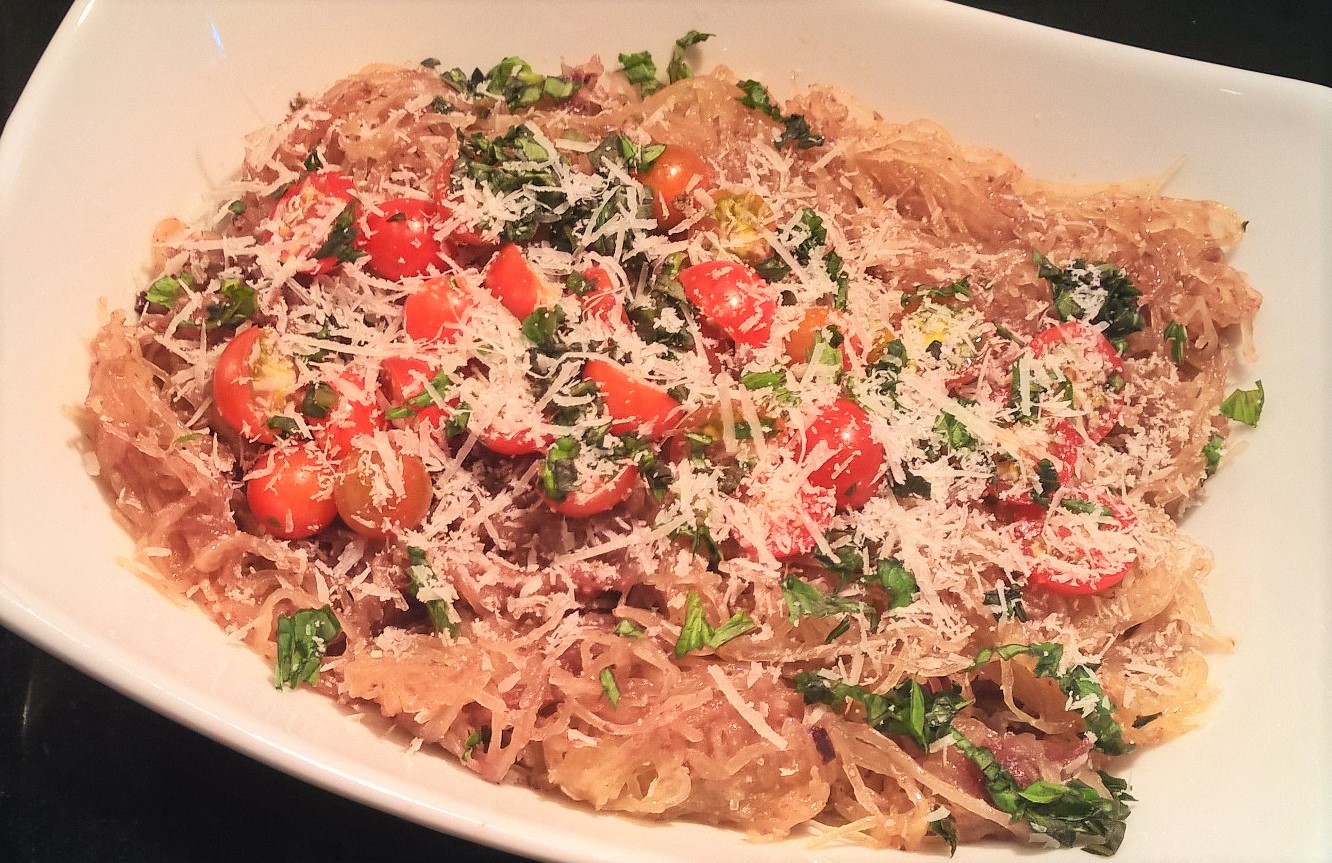 Spaghetti Squash with Olive Tapenade